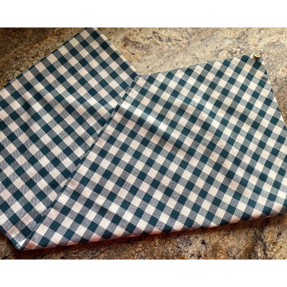 Christmas Table Runner Green & White Checkered 64 X 14.5